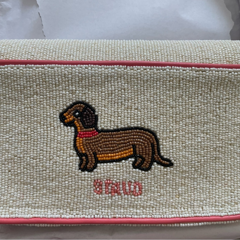 STAUD BEADED TOMMY BAG VIRAL DOG DAYS HOT DOG - Picture 12 of 13